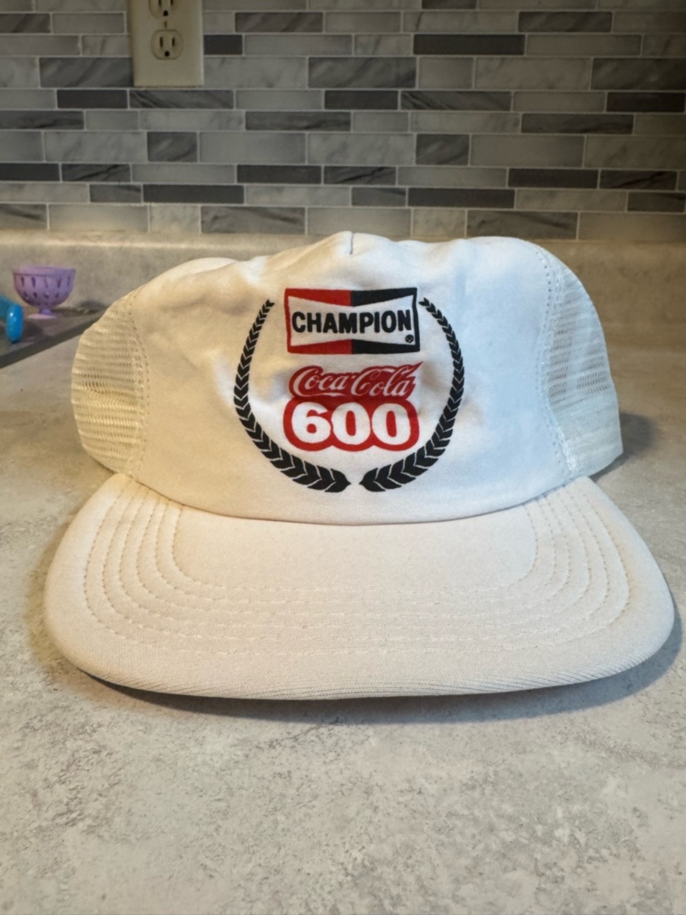 Coca-Cola 600 Champion Spark Plug Victory Lane Hat NASCAR Charlotte Motor Spdway